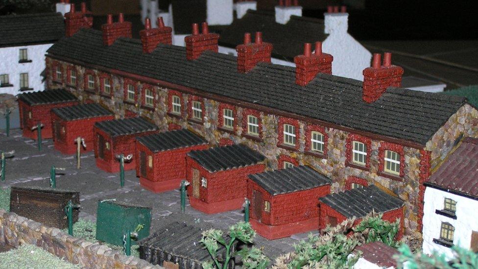 Magor model village terraced homes