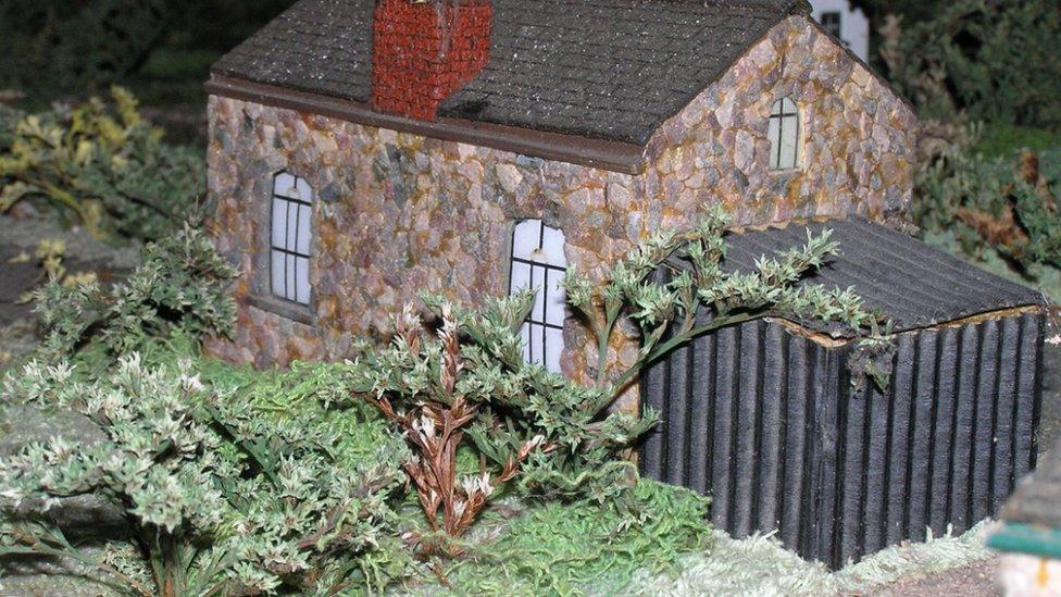 Magor model village home and shed