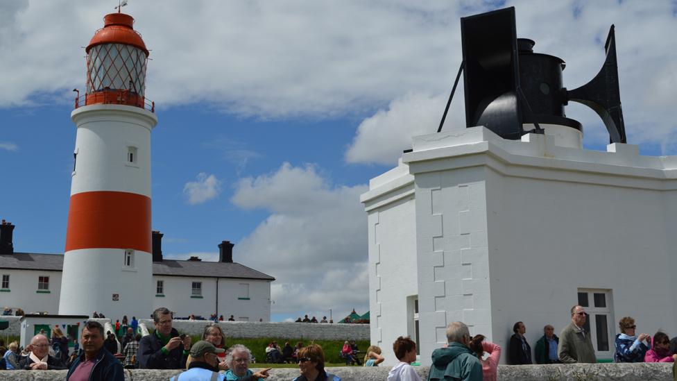 Souter Lighthouse and foghorn