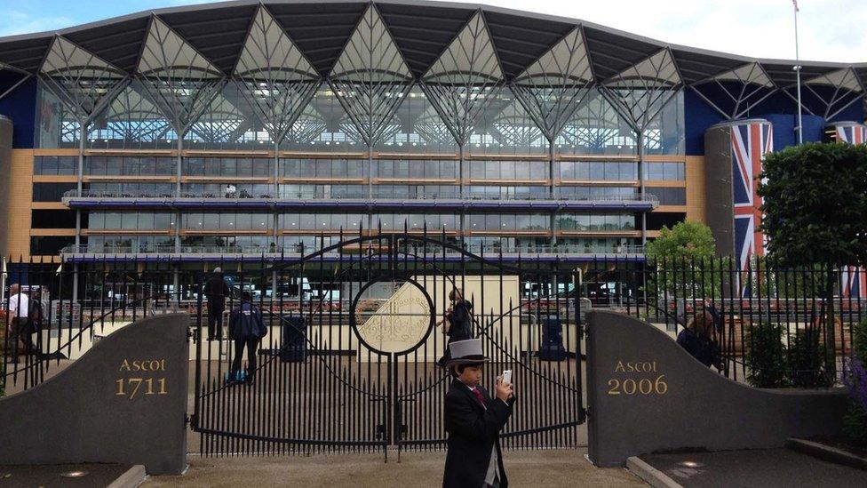 The grandstand at Ascot, completed in 2006