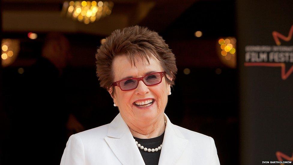 Former tennis superstar Billie Jean King was in Edinburgh to talk about Battle of the Sexes, which recalls her controversial match against male player Bobby Riggs in the 1970s