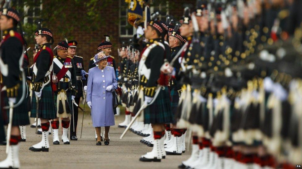 Queen visiting Howe Barracks