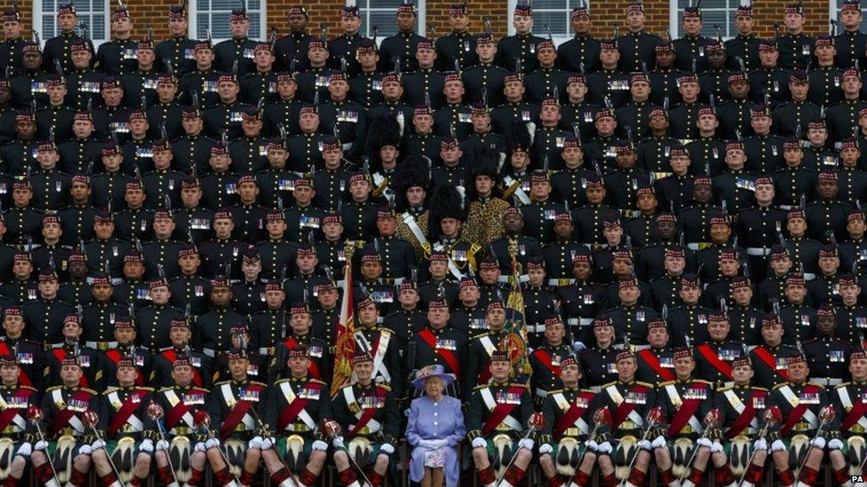 Queen visiting Howe Barracks