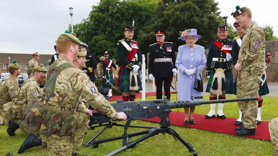 Queen visiting Howe Barracks