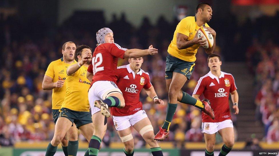 Australia v British Lions second Test Kurtley Beale