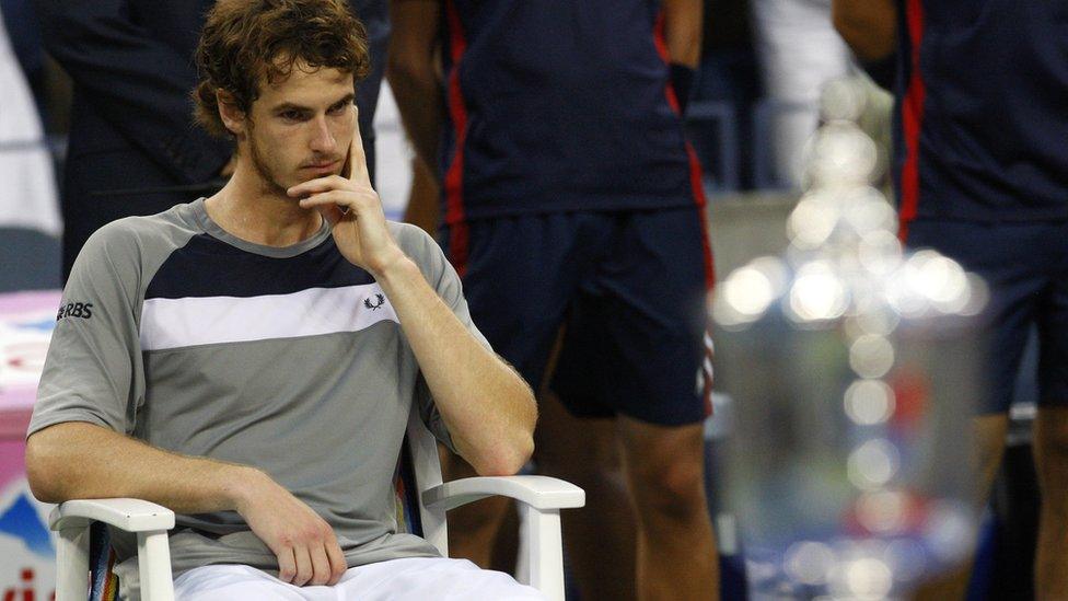 Andy Murray at US Open in 2008