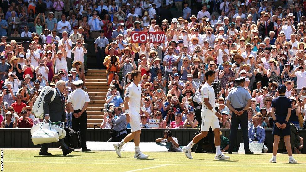 Andy Murray (left) and Novak Djokovic