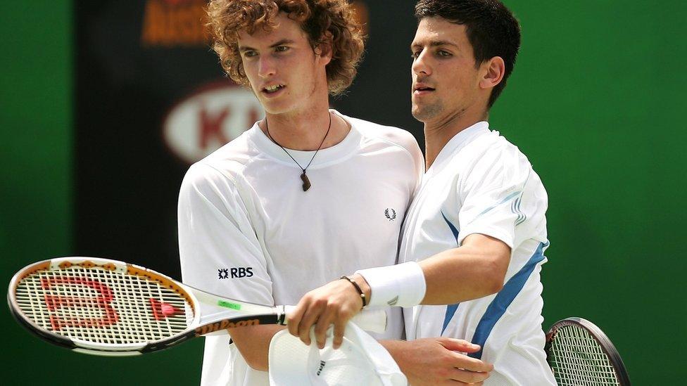 Andy Murray and Novak Djokovic