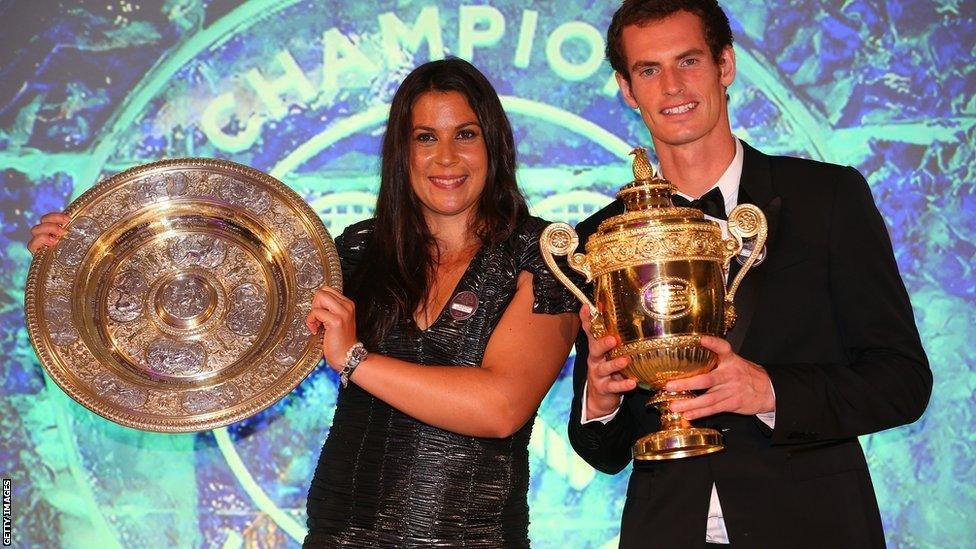 Andy Murray with Marion Bartoli