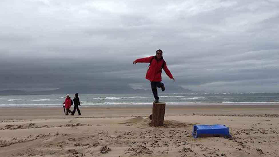 Abermenai beach in Gwynedd by Nia Jones Watkins