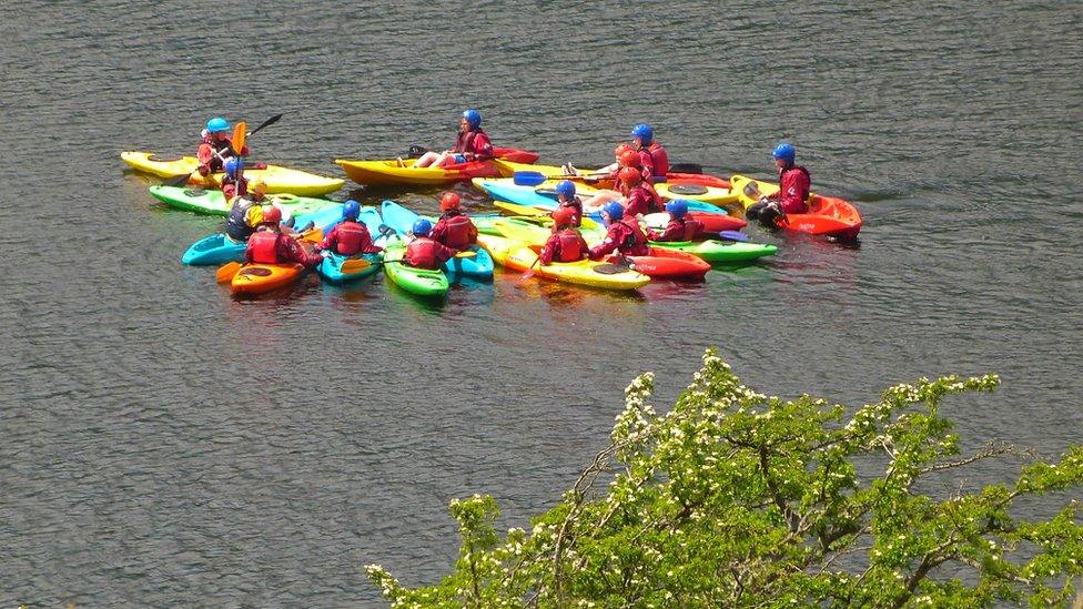 A colourful flotilla on Llynau Mymbyr while walking on the lower slopes of Moel Siabod recently. Pete Whitehead of Rachub, Gwynedd took the image.