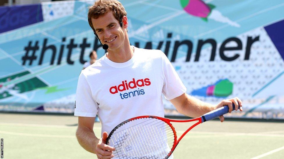 Andy Murray at sponsor's event