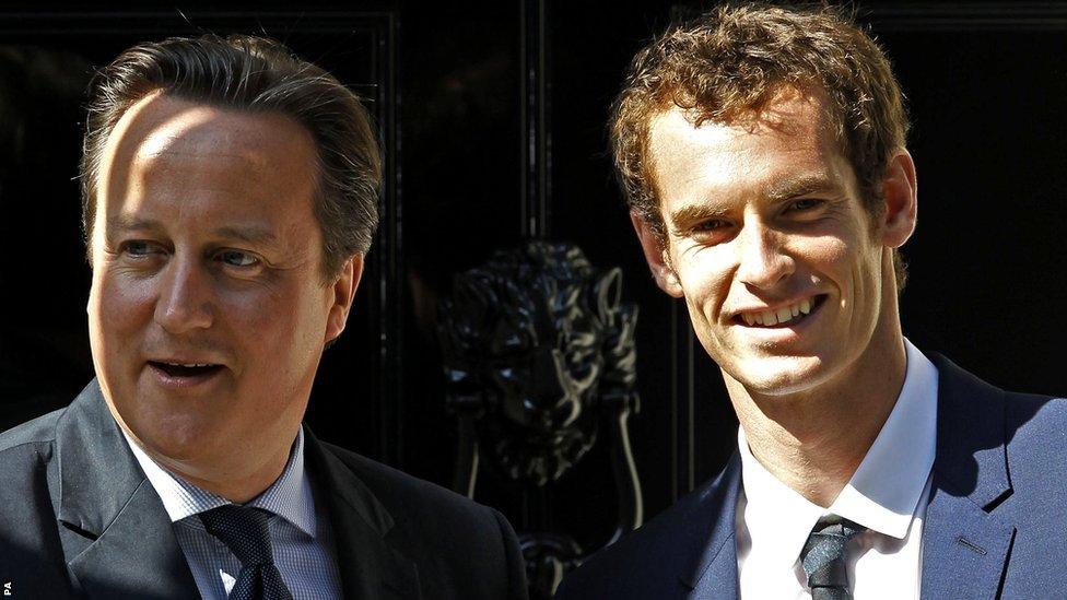 David Cameron and Andy Murray