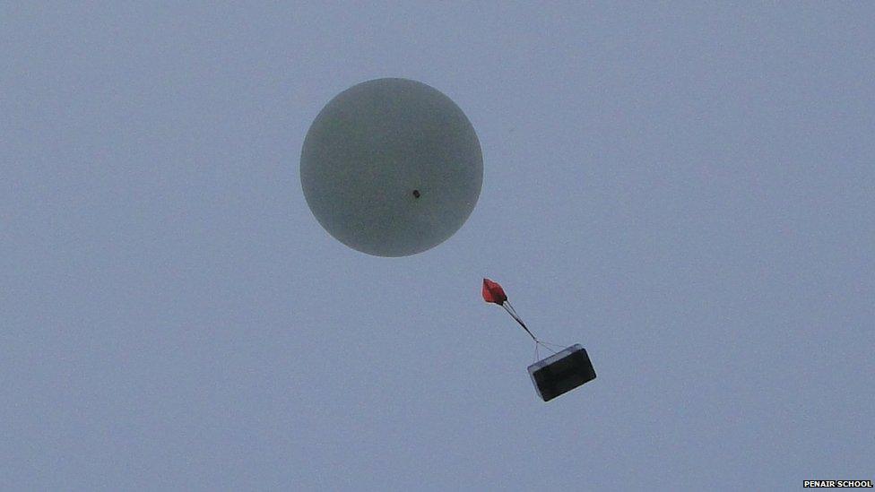 Balloon after lift-off