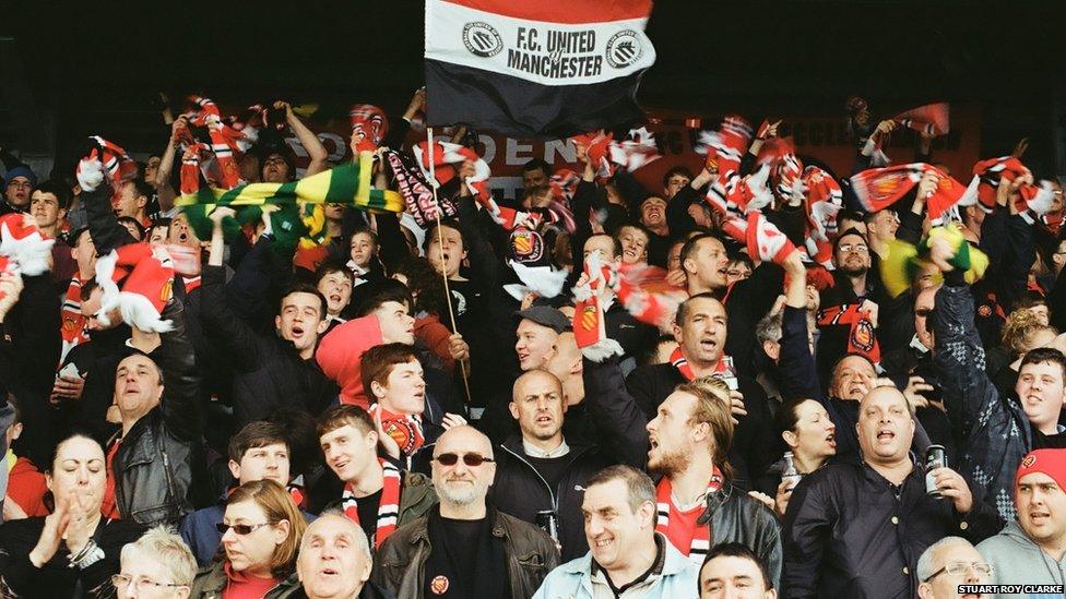 FC United of Manchester fans