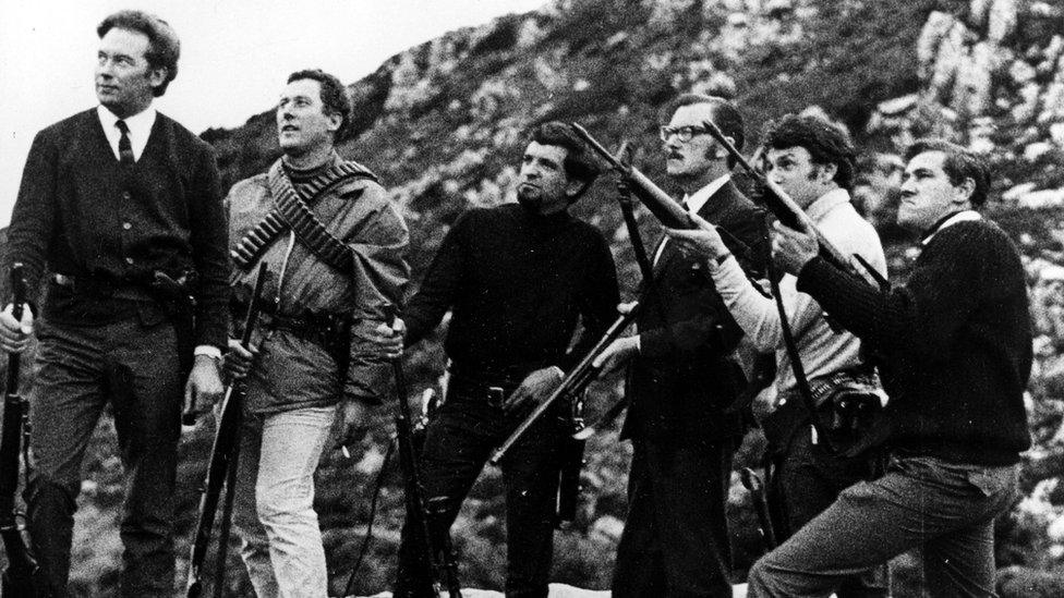 The Whicker World team filming Bandits of Sardinia in February 1968.