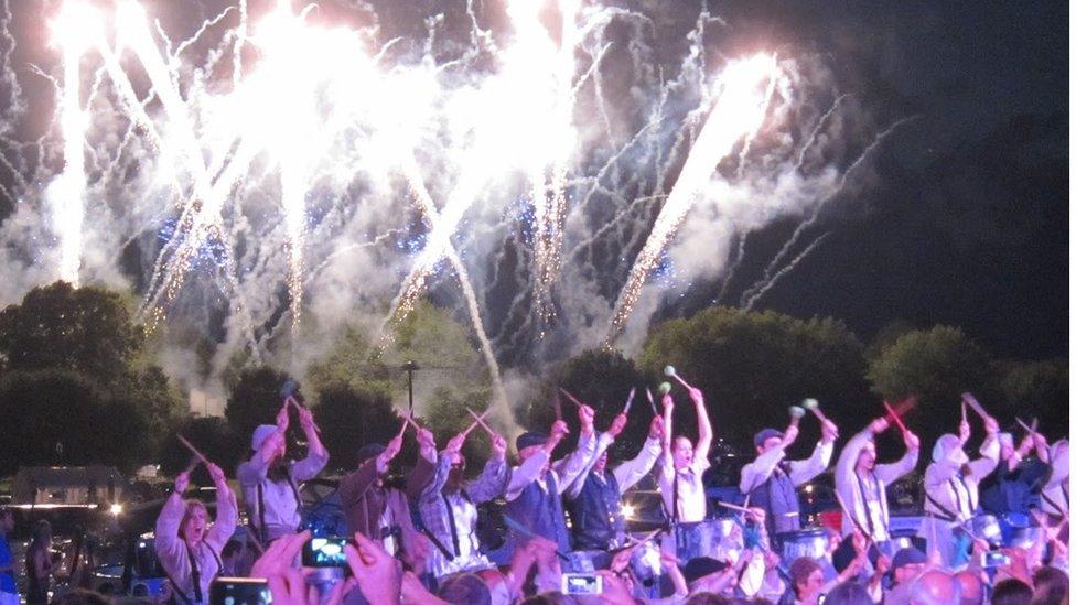 The Pandemonium Drummers at Henley Festival