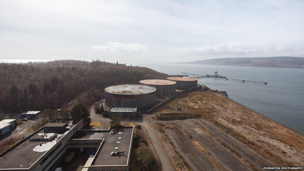 View above Inverkip Power Station