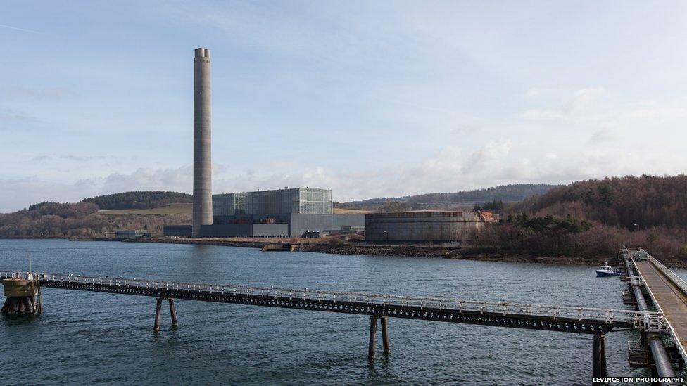 Looking towards Inverkip Power Station