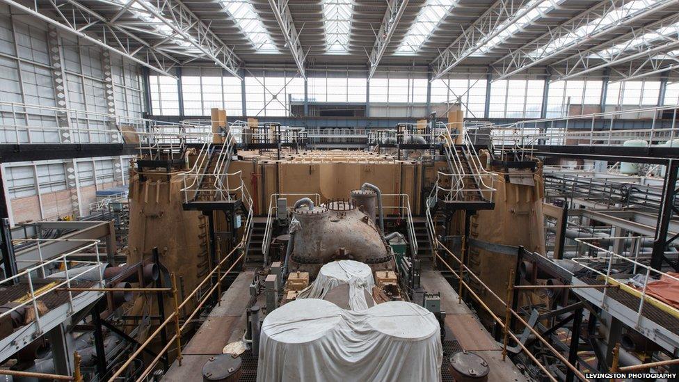 Interior view of Inverkip Power Station