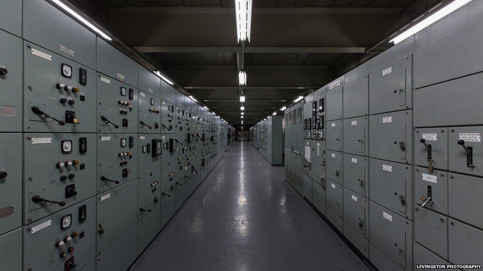 Locker room at Inverkip Power Station