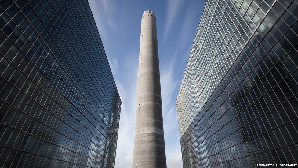 Inverkip Power Station chimney