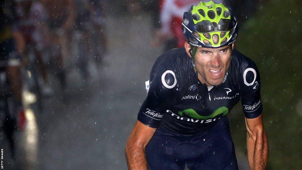 Alejandro Valverde of Movistar