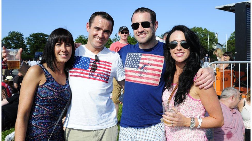 The Callan family at Bruce Springsteen concert