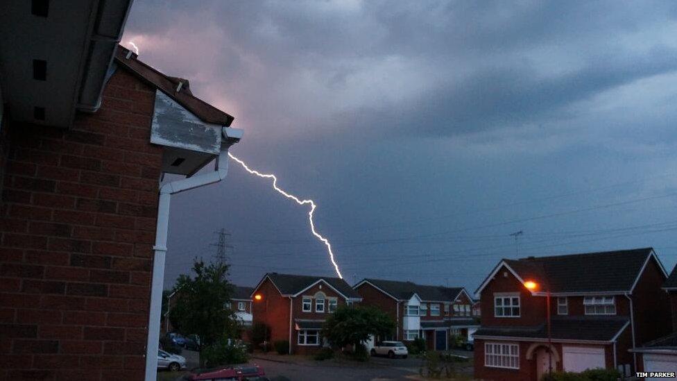 Storms hit the East Midlands