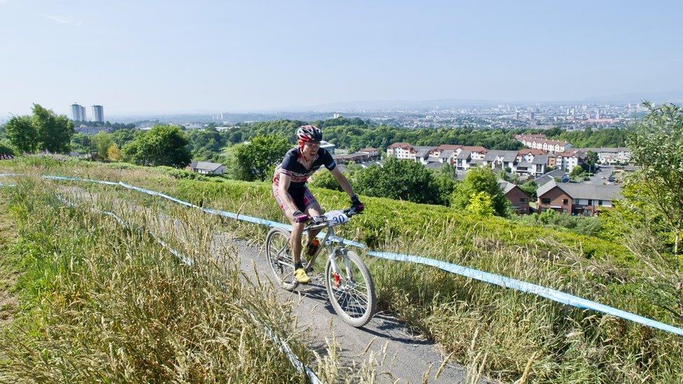 Cathkin Braes provides tremendous views - weather permitting - across Glasgow from the south side