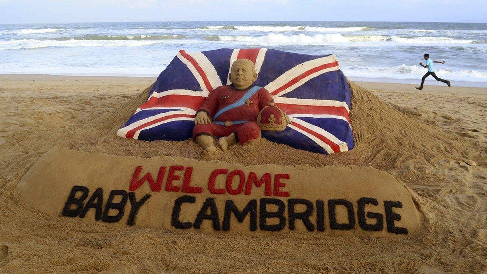 Sandcastle for royal baby