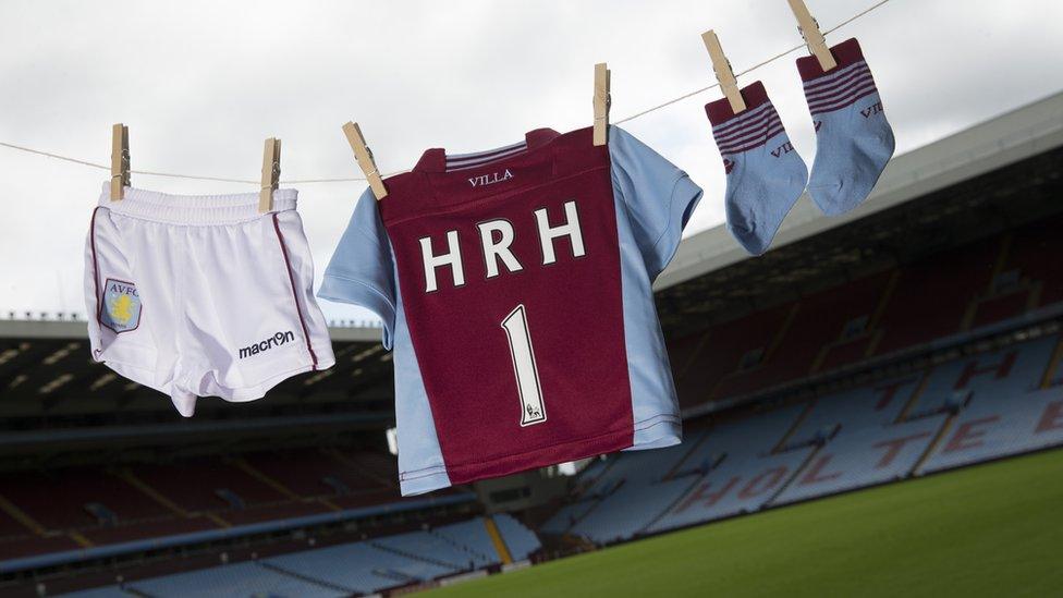 royal baby Aston Villa kit