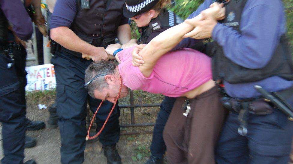 Man being arrested