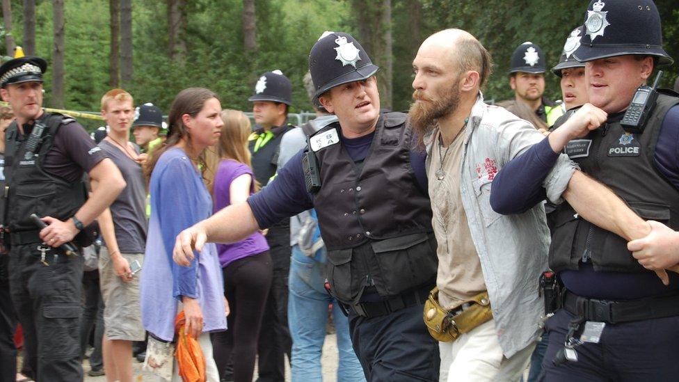 Man being arrested