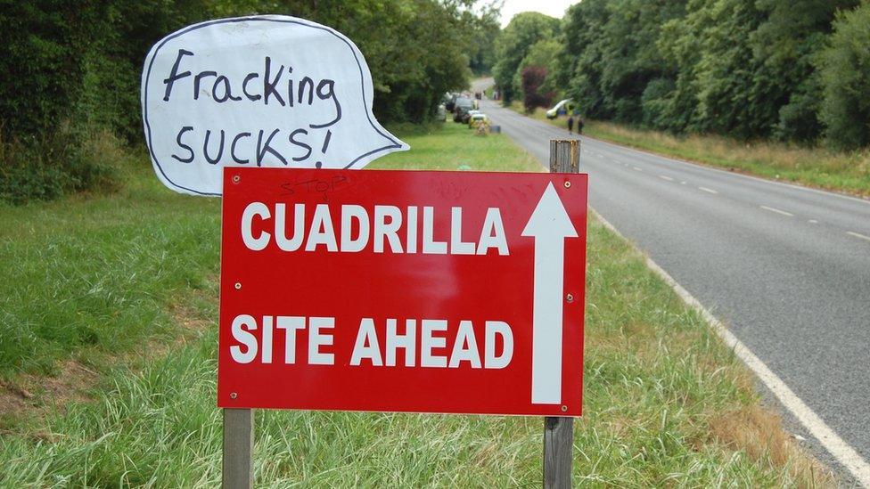 Cuadrilla sign