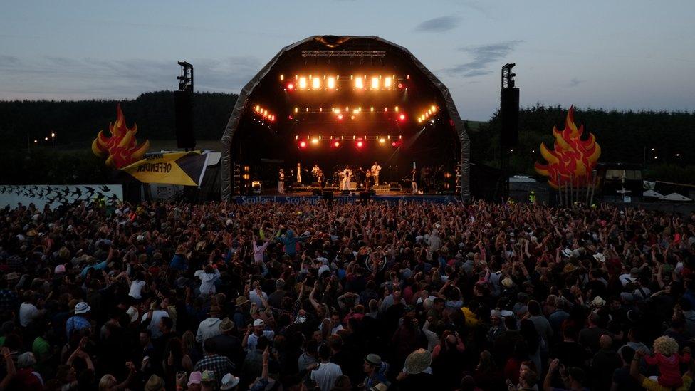 Stage at the Wickerman Festival