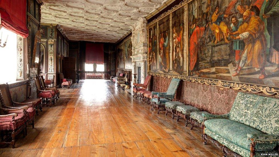 Cartoon gallery at Knole