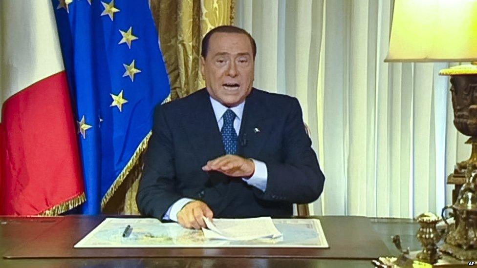 Silvio Berlusconi reacts to Italy's Court of Cassation ruling that upheld his prison sentence for tax fraud.