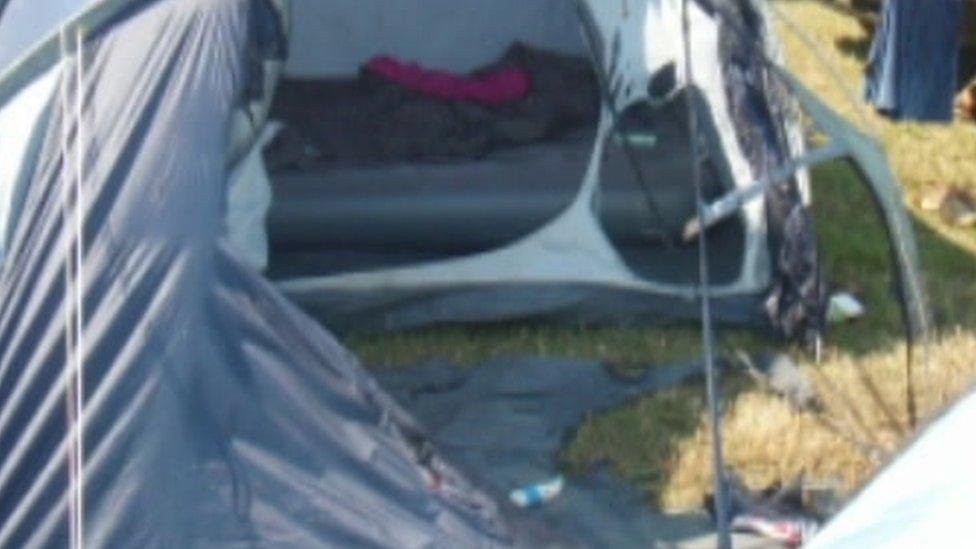 Camp Bestival tent