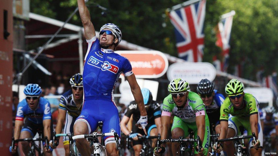 French cyclist Arnaud Demare won the professional cyclist race