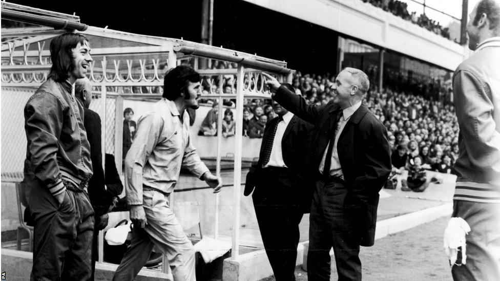 Charlie George, Jimmy Hill, Bill Shankly