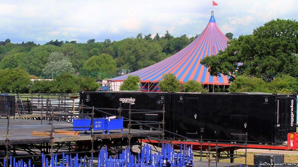 Radio One/NME tent