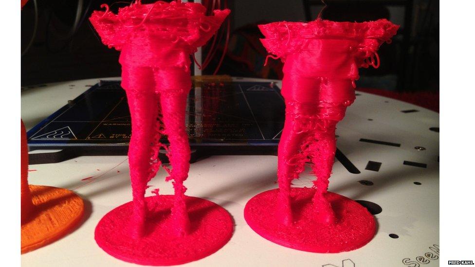 3D printer human figures gone wrong