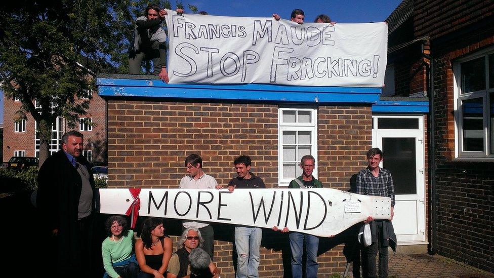 Protest outside MP Francis Maude's office