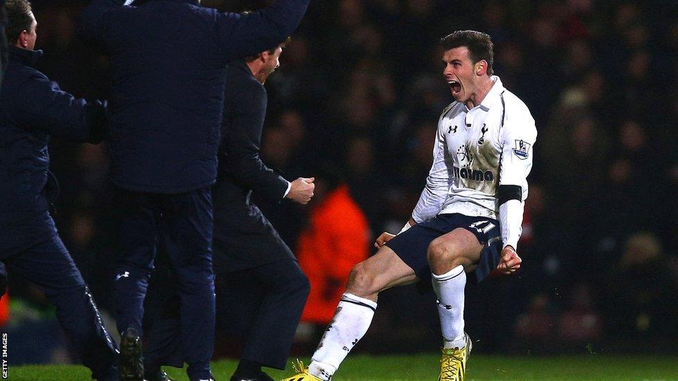 Gareth Bale scores for Tottenham