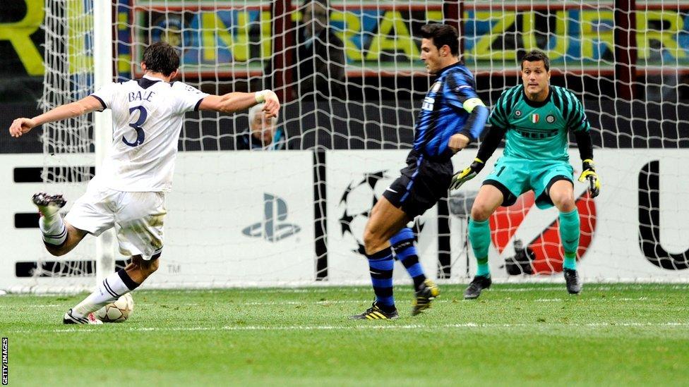 Gareth Bale scores against Inter