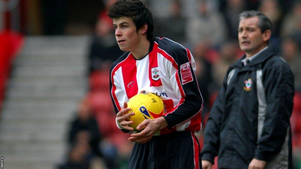 Gareth Bale and George Burley