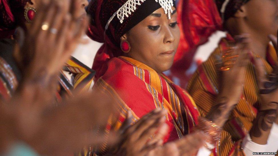 Dancers perform a traditional Somali dance at the book fair - Hargeisa, Somaliland