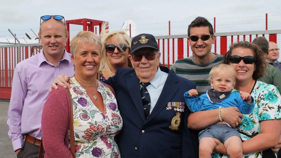 Squadron Leader WH Taylor (Retired) and family