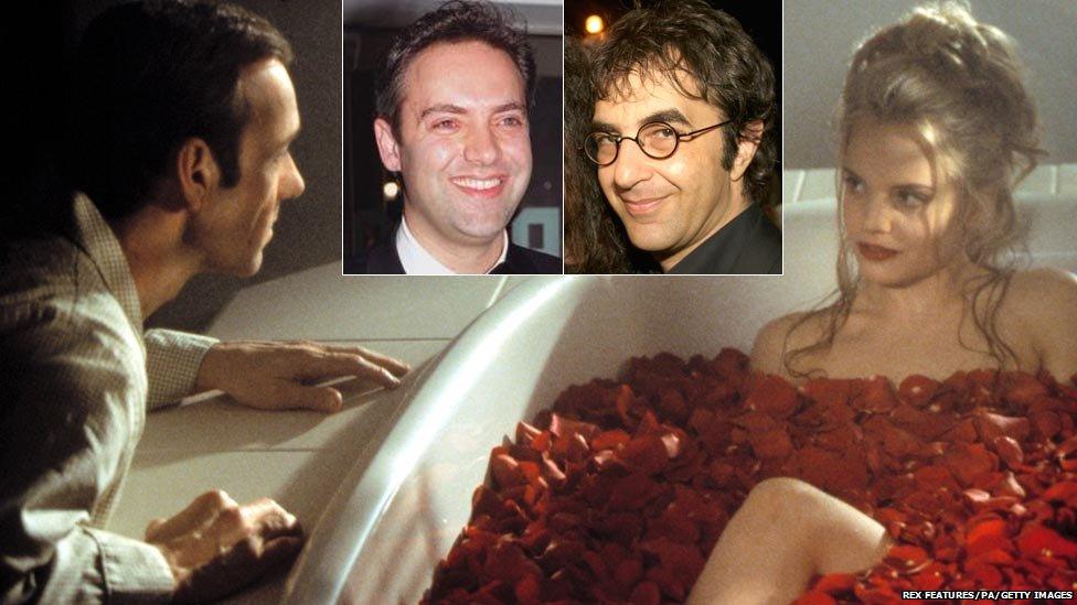 Clockwise from left: Kevin Spacey and Mena Suvari in American Beauty; Sam Mendes; Atom Egoyan